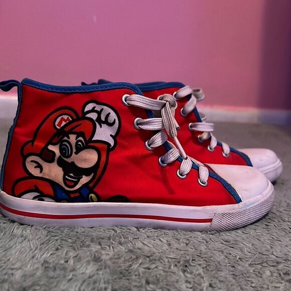 Kid Super Mario Brothers Sneakers - Picture 1 of 8